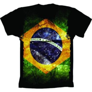 Camiseta Bandeira Do Brasil S-06