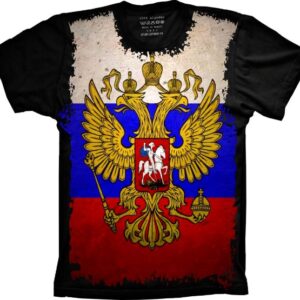 Camiseta Bandeira Da Rússia S-08