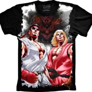 Camiseta Street Fighter Ken e Ryu S-132