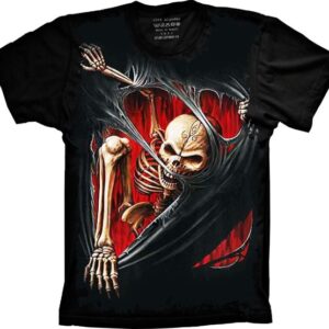 Camiseta Skull Caveira Realista S-176