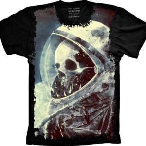 Camiseta Skull Caveira Astronauta S-183