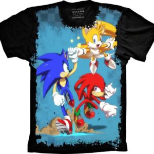 Camiseta Sonic Tails Knuckles S-241