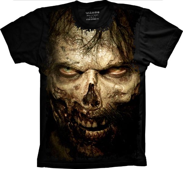 Camiseta Skull Zumbi S-333