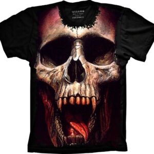 Camiseta Skull Vampiro Monstro S-337