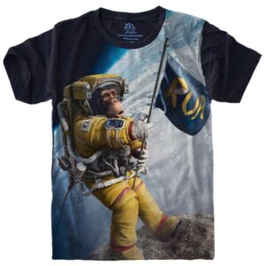 Camiseta Astronauta Macaco Monkey S-506