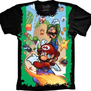 Camiseta Super Mario e Luigi S-98
